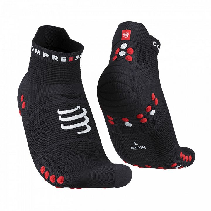 Compressport Pro Racing v4.0 Run Low Socks Black / Red